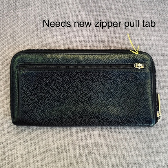 Chanel zip around long wallet coco mark cc - Picture 2 of 8